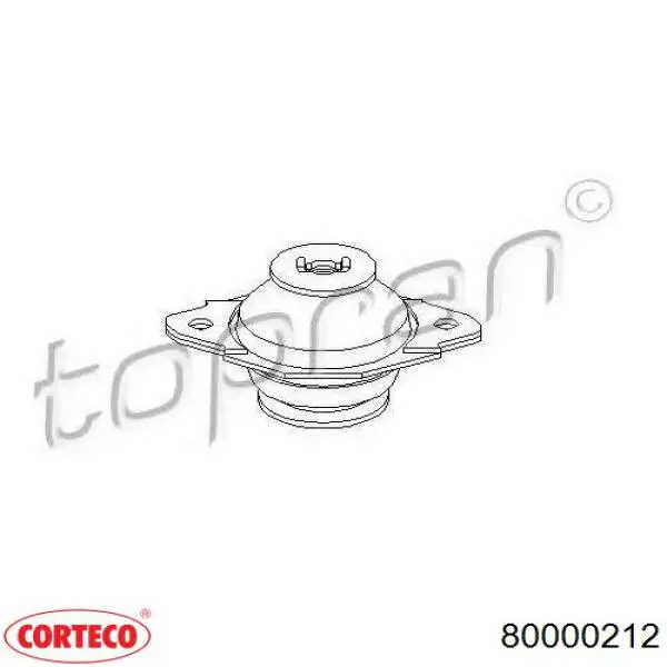 Soporte izquierdo del motor 460059 Cautex