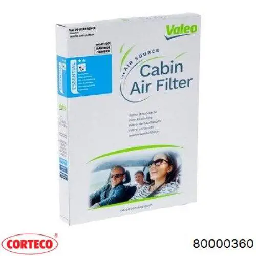 Filtro de cabina Corteco 80000360 precio, desde 10,57 EUR