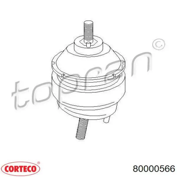 80000566 Corteco soporte de motor derecho