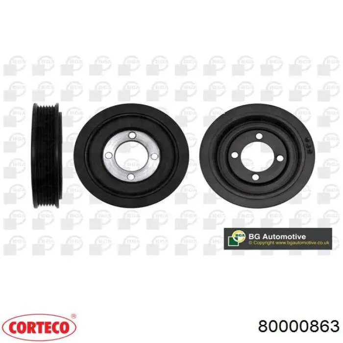 Polea del cigüeñal Corteco 80000863 precio, desde 49,76 EUR