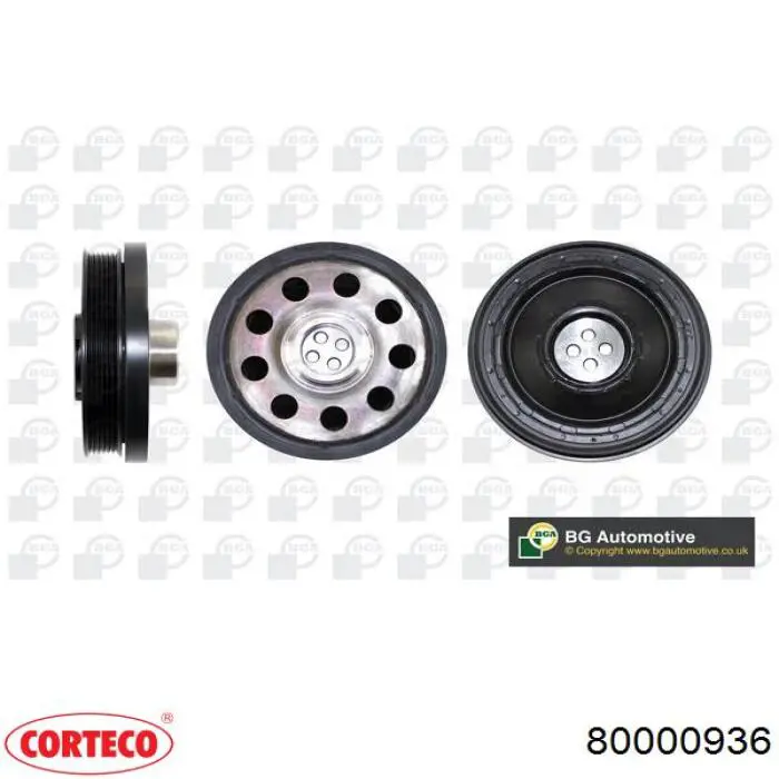 Polea dámper Corteco 80000936