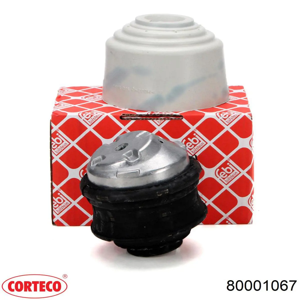 Soporte elástico, suspensión del motor, Izquierda / Derecha Corteco 80001067