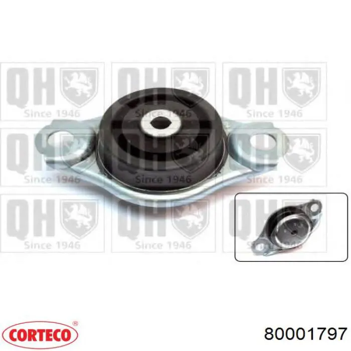 05518 Metalcaucho Soporte de caja de velocidades