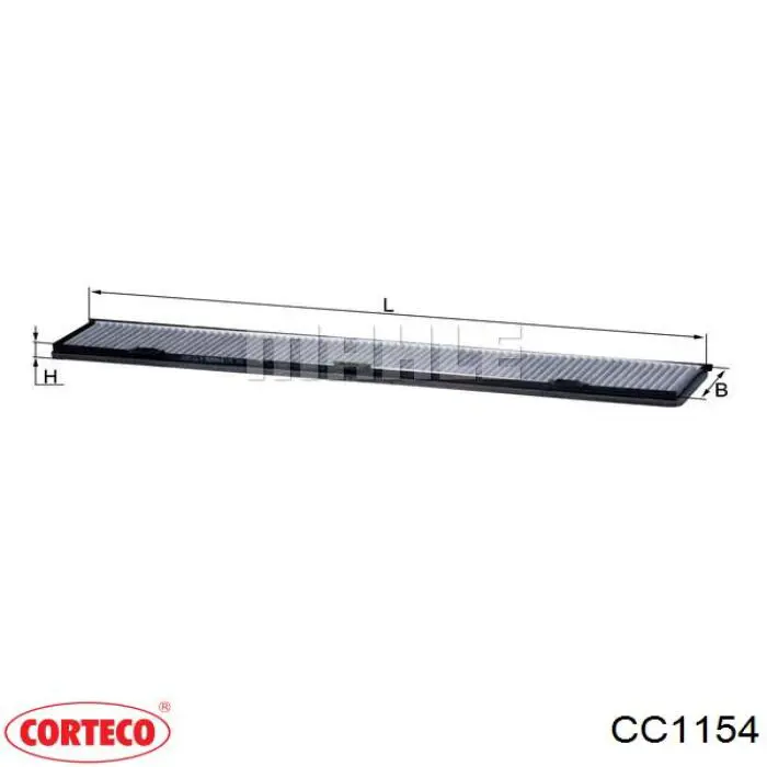 CC1154 Corteco filtro habitáculo