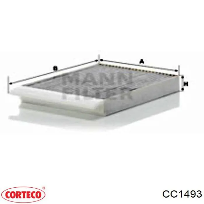 CC1493 Corteco filtro habitáculo