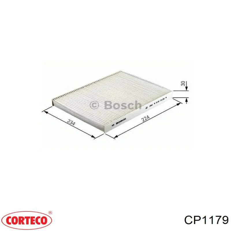CP1179 Corteco filtro habitáculo