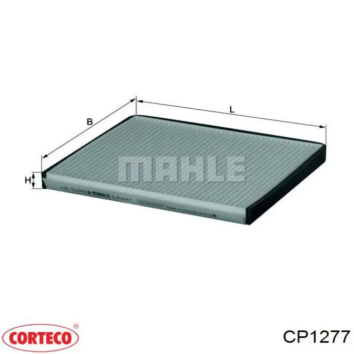 CP1277 Corteco filtro habitáculo