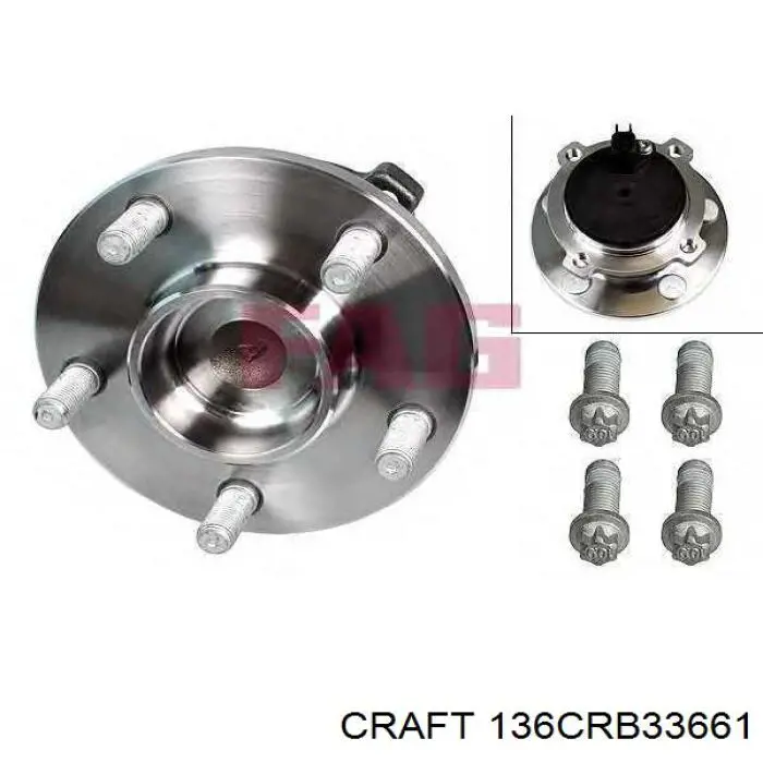 Comprar 136CRB33661 Craft Cubo de rueda, Eje trasero