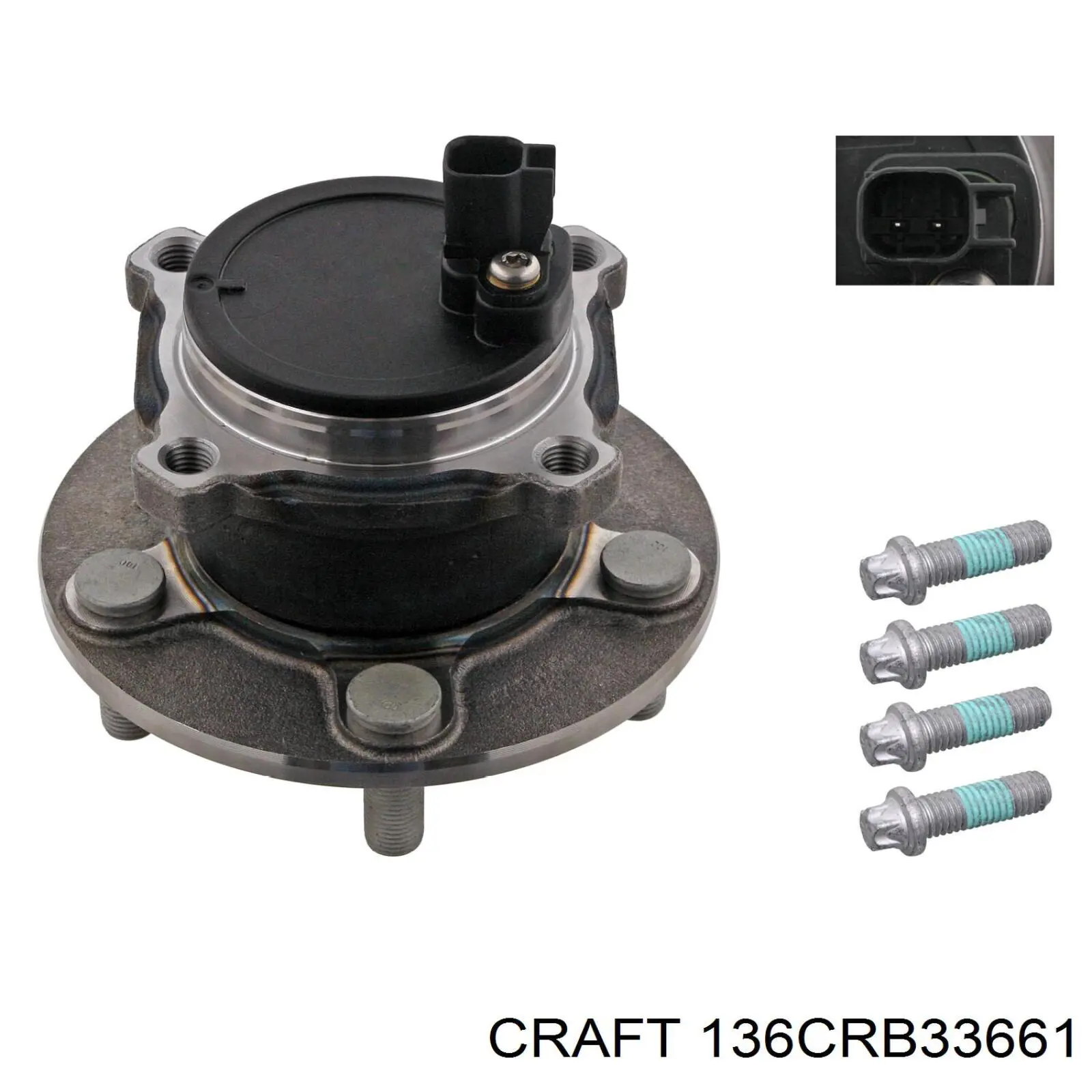 136CRB3-3661 Craft cubo de rueda trasero