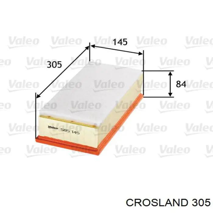 305 Crosland filtro de aceite