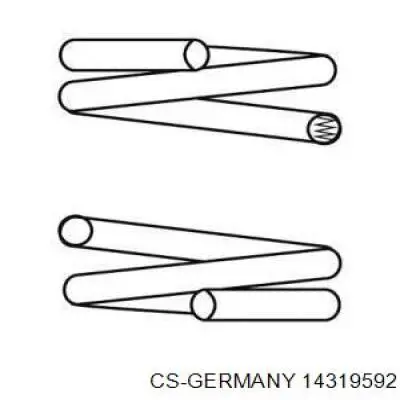 Comprar 14319592 CS Germany Muelle de eje trasero