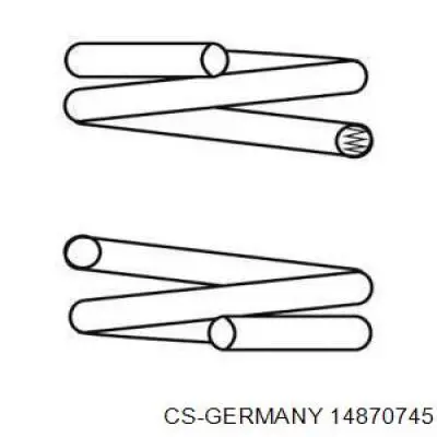 Muelle delantero CS Germany 14870745 precio, desde 36,36 EUR