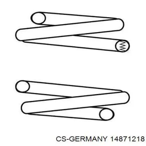 Muelle de suspensión trasero CS Germany 14871218 precio, desde 30,08 EUR