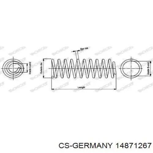 Muelle delantero CS Germany 14871267 precio, desde 27,23 EUR