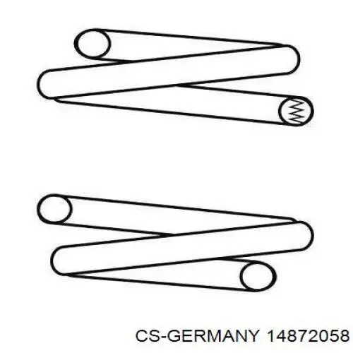 Muelle de suspensión trasero CS Germany 14872058 precio, desde 38,11 EUR