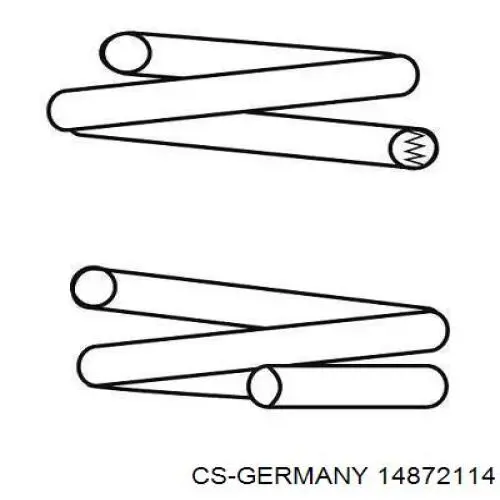 Muelle de suspensión trasero CS Germany 14872114 precio, desde 36,28 EUR