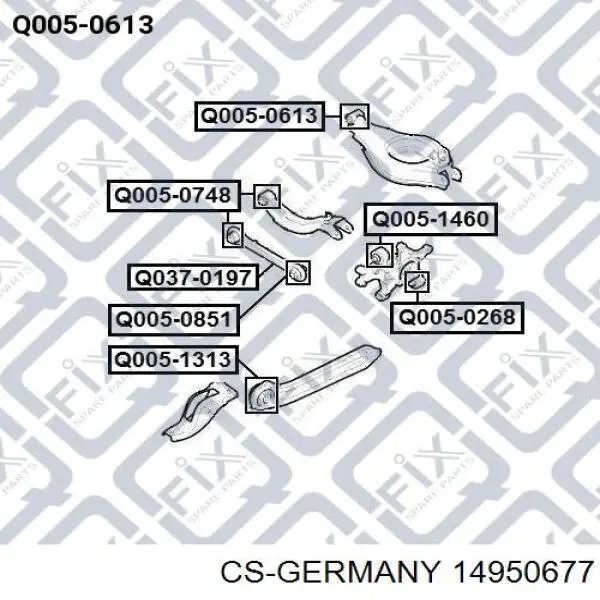 14950677 CS Germany muelle de suspensión eje trasero