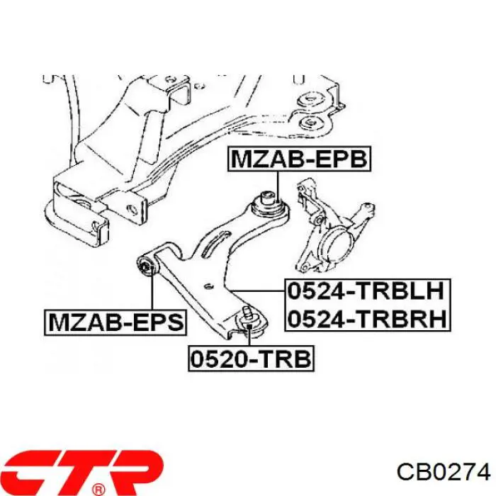 Rótula inferior de suspensión CTR CB0274 precio, desde 12,61 EUR