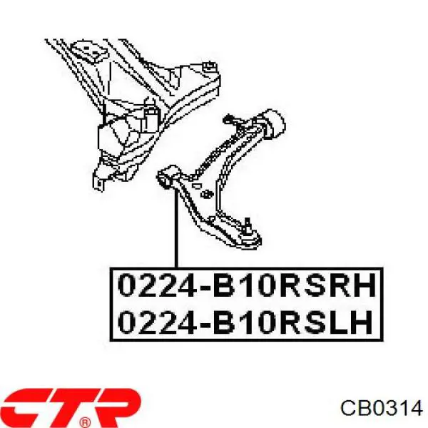 CB0314 CTR Rótula inferior de suspensión
