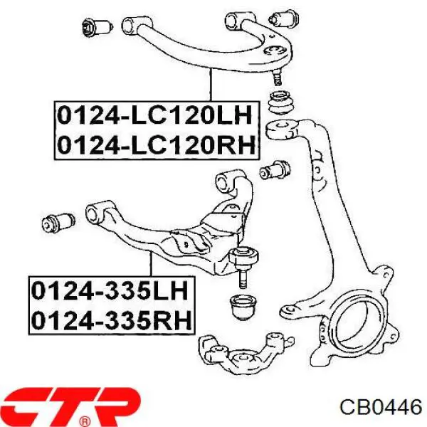 Rótula de suspensión CB0446 CTR