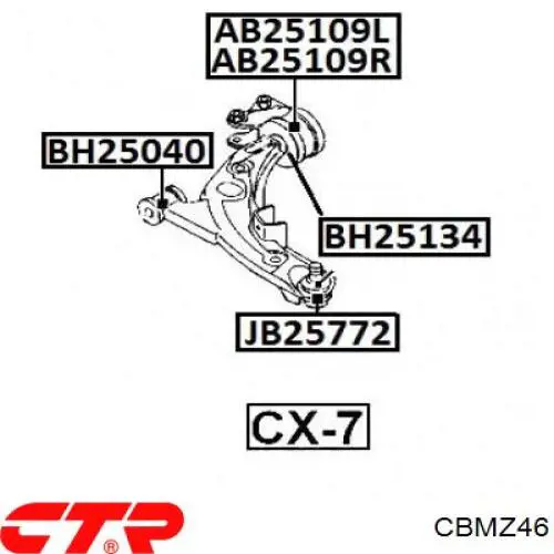Comprar CBMZ46 CTR Rótula inferior de suspensión