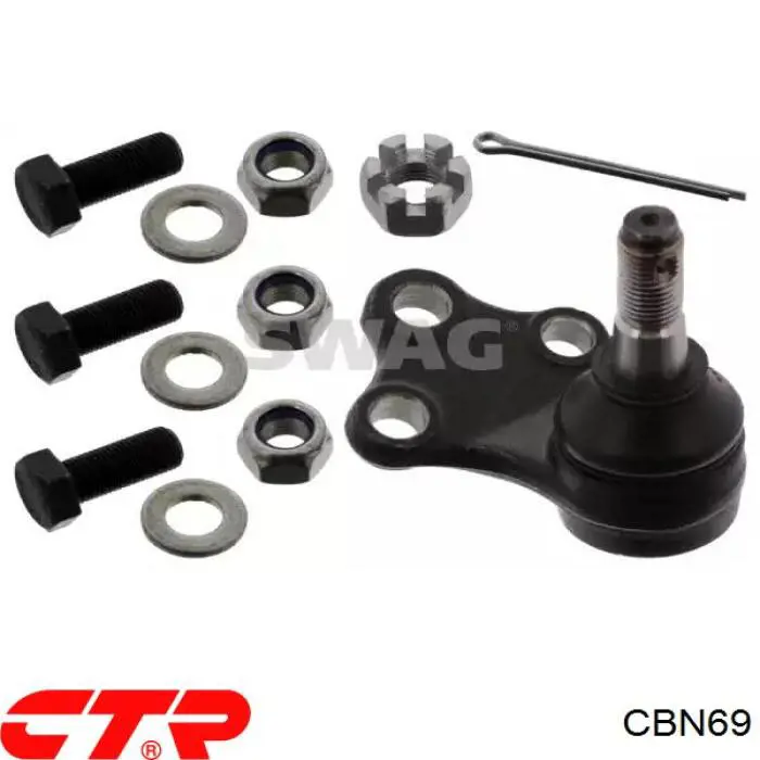 Rótula de suspensión inferior izquierda CTR CBN69 precio, desde 20,65 EUR