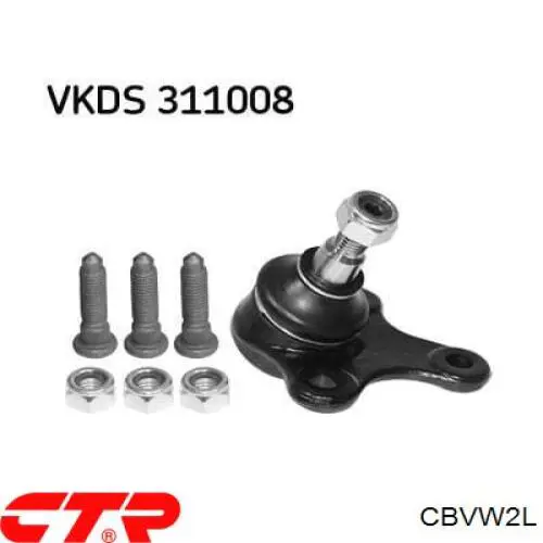 Rótula de suspensión inferior izquierda CTR CBVW2L precio, desde 23,53 EUR