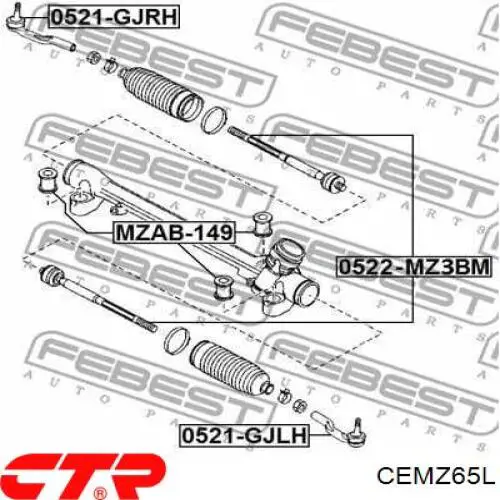 CEMZ65L CTR Rótula de dirección