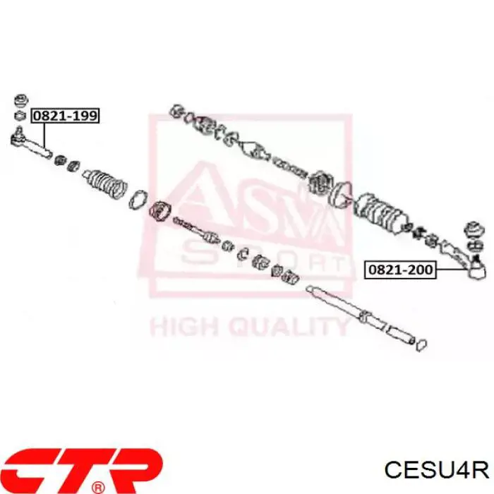 CESU4R CTR rótula barra de acoplamiento exterior