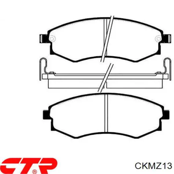 CKMZ-13 CTR pastillas de freno traseras