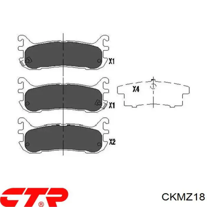 Pastillas de freno delanteras Mazda 323 BA