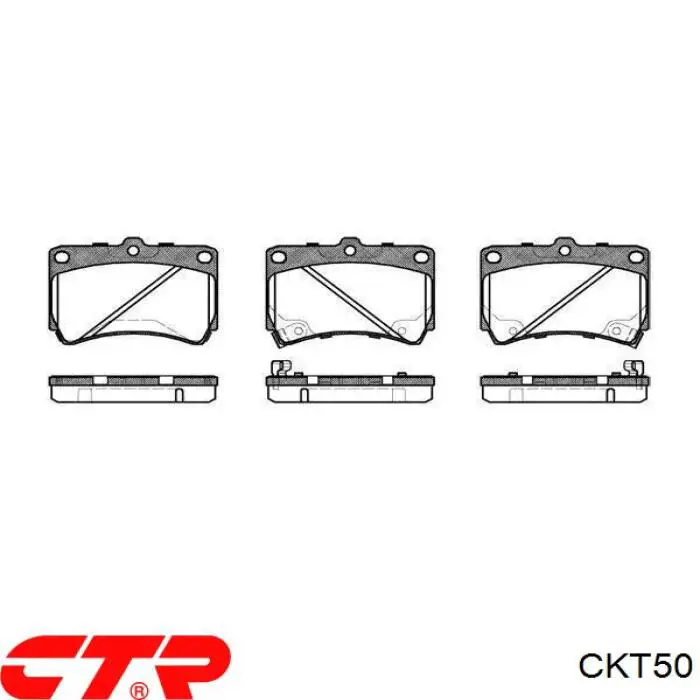 Comprar CKT50 CTR Pastillas de freno traseras