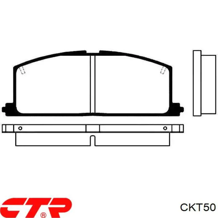 CKT50 CTR pastillas de freno traseras