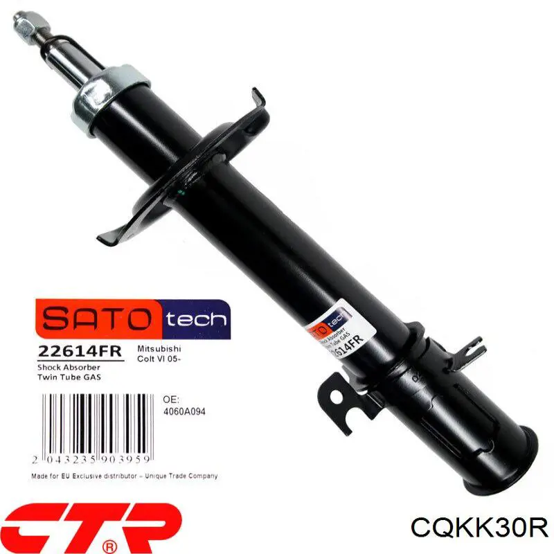 CQKK-30R CTR barra oscilante, suspensión de ruedas delantera, inferior derecha