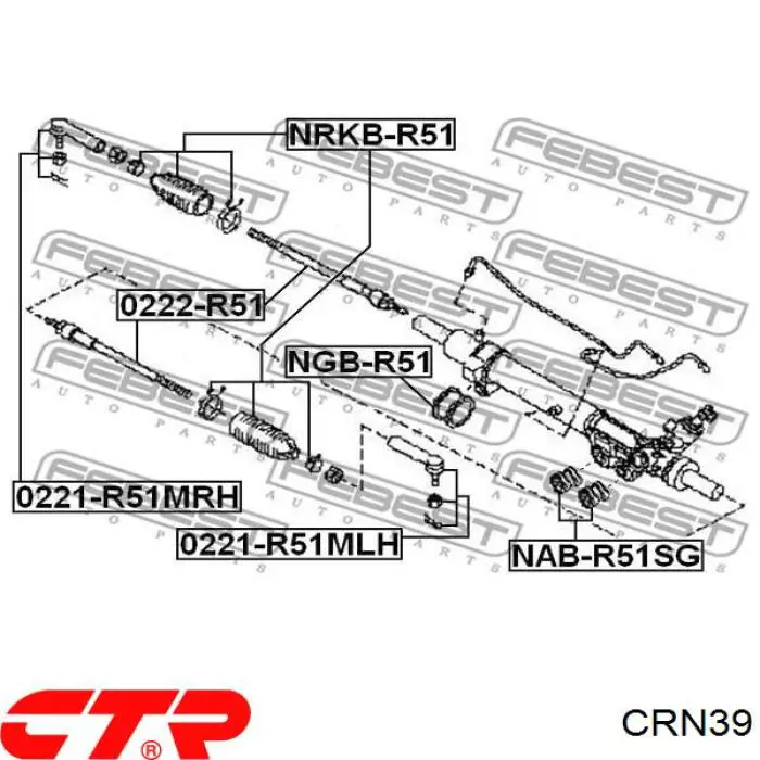 Barra de acoplamiento CRN39 CTR