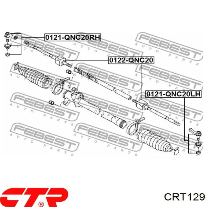 CRT-129 CTR barra de acoplamiento