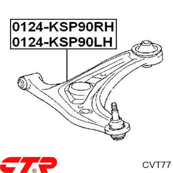Comprar CVT77 CTR Silentblock