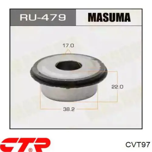 CVT97 CTR Buje trasero del brazo longitudinal trasero