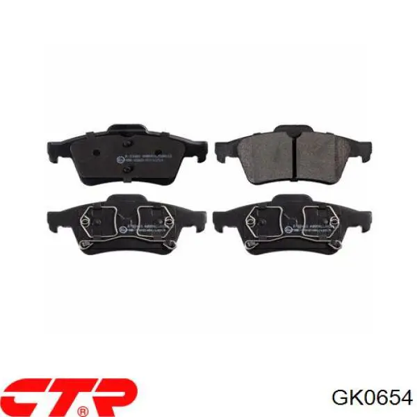 Pastillas traseras de freno CTR GK0654 precio, desde 21,62 EUR