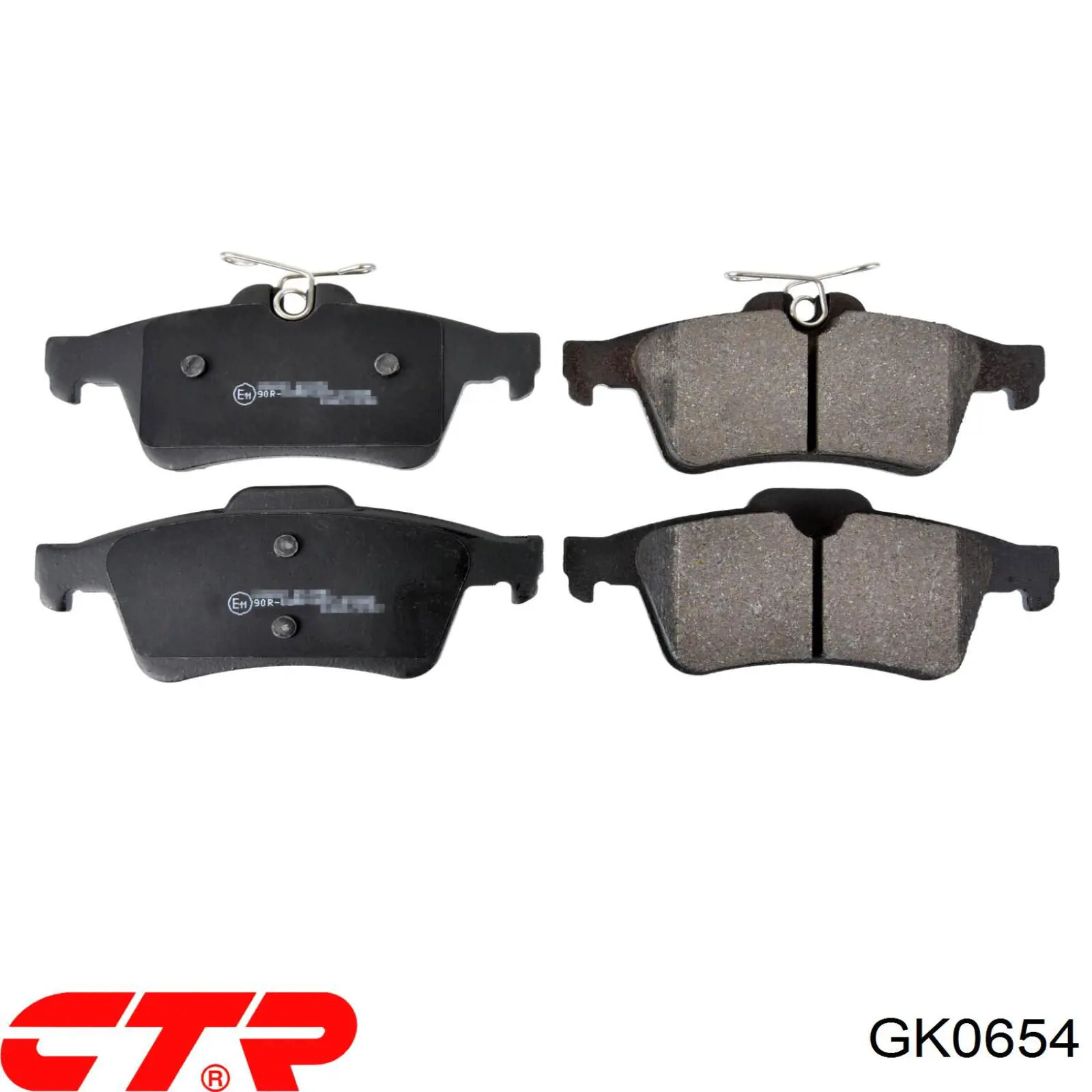 GK0654 CTR Pastillas freno traseras