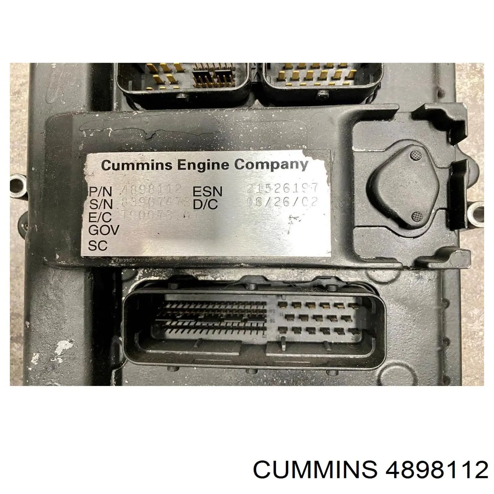 4898112 Cummins Centralina Del Motor