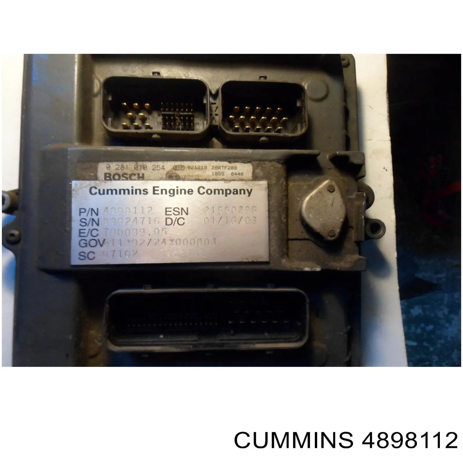 4898112 Cummins centralina del motor / modulo de control del motor (ecu)