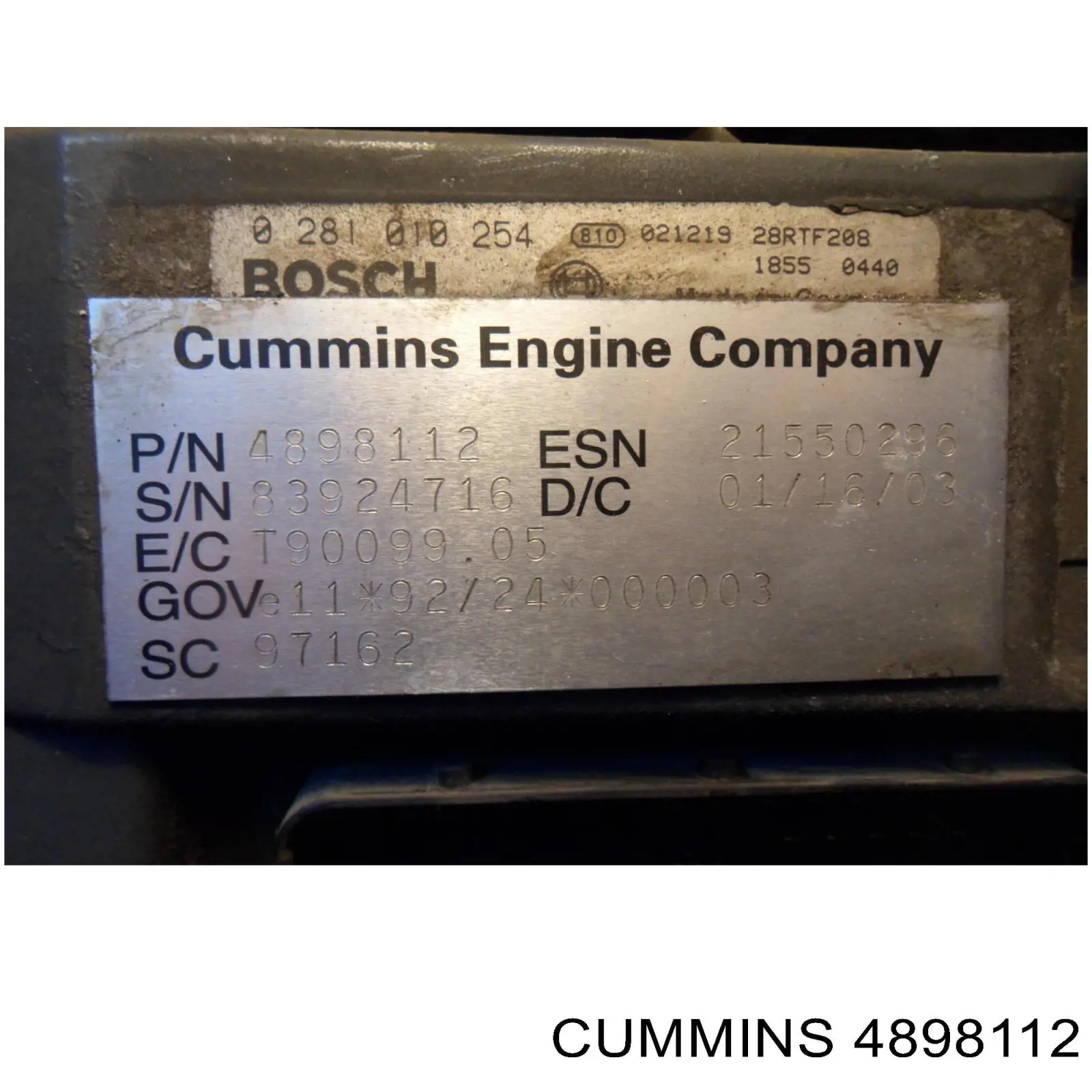 Unidad de control del motor  Cummins 4898112 precio, desde 548,58 EUR