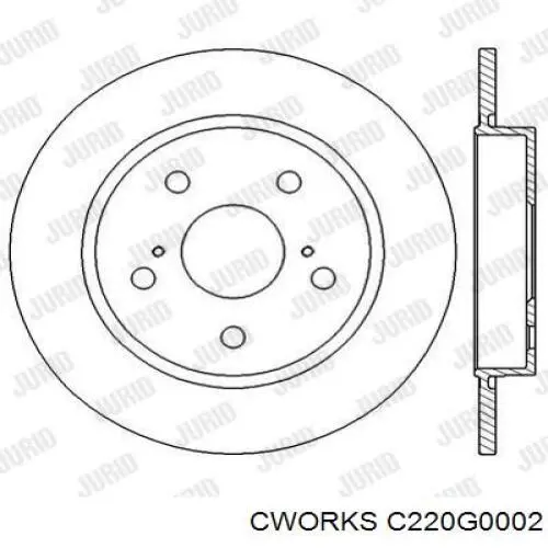 Disco de freno trasero Toyota Auris E15