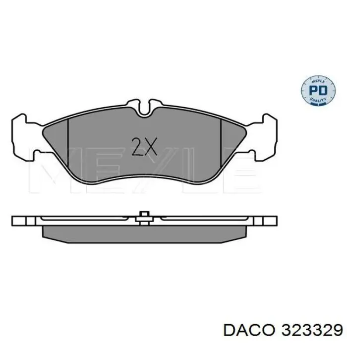 Pastillas de freno traseras DACO 323329