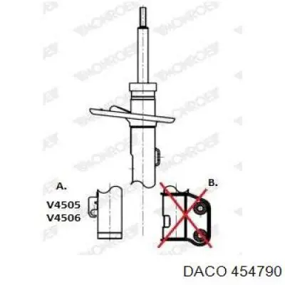 454790 Daco amortiguador delantero