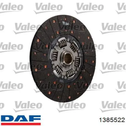 1385522 DAF disco de embrague