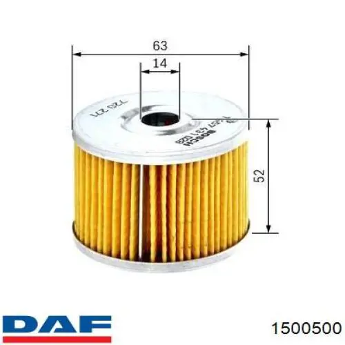 Filtro combustible DAF 1500500 precio, desde 3,46 EUR