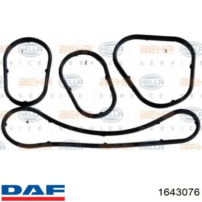 Junta del adaptador del enfriador de aceite DAF 1643076 precio, desde 24,20 EUR