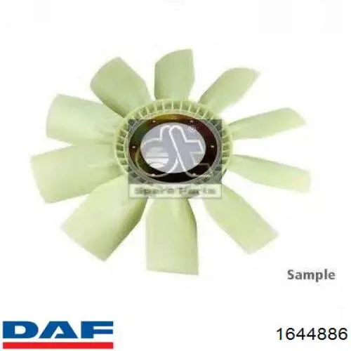 1644886 DAF rodete ventilador, refrigeración de motor